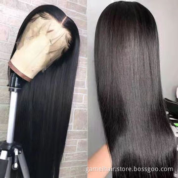 2021The New 13X4 180% Density Lace Human Hair Wigs For Black Women Wholesale Brazilian Virgin Hair Transparent Lace Front Wig